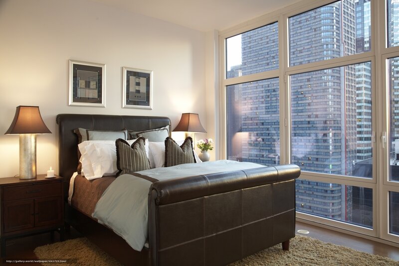 Bed in City Bedroom