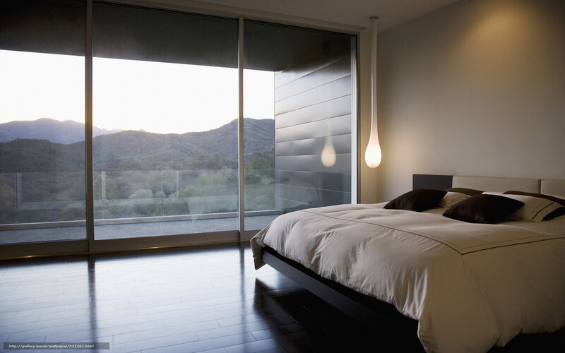Bed in Modern Bedroom