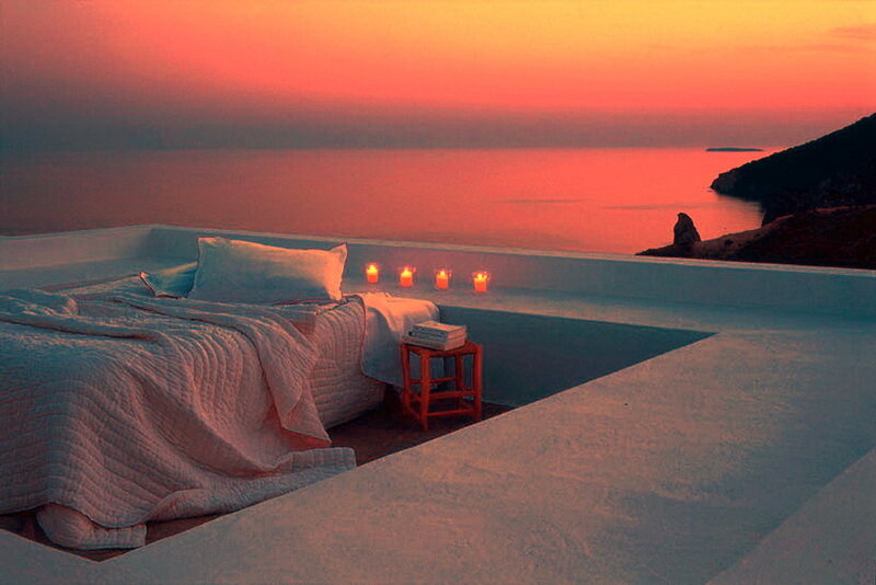 Bed on Rooftop Terrace