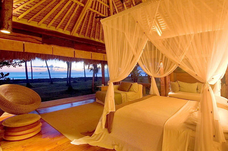 Bed with Mosquito Net — Beige