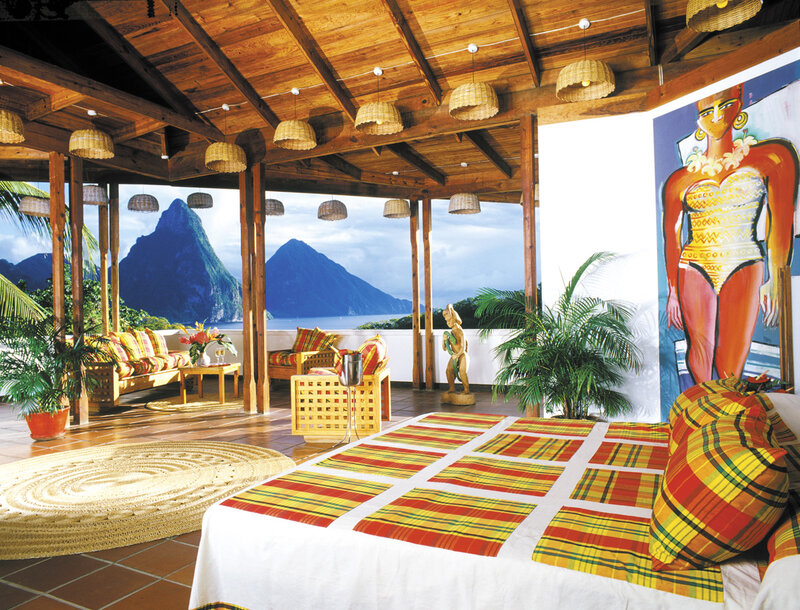 Bed with Mountain View