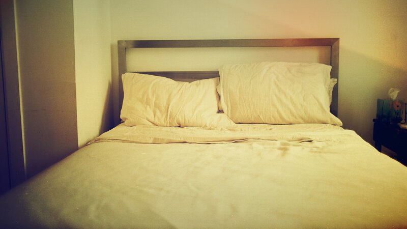Bed with Pillows