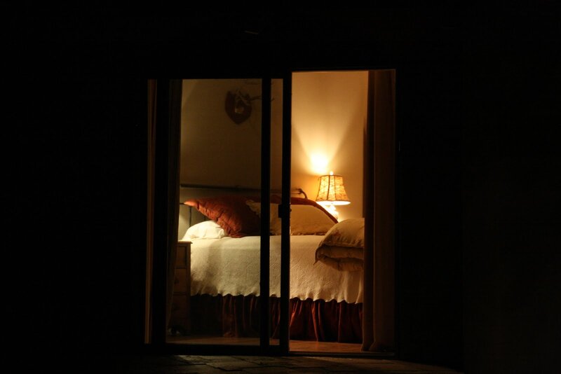 Bedroom Through Glass Door