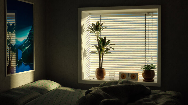 Bedroom Window Scene