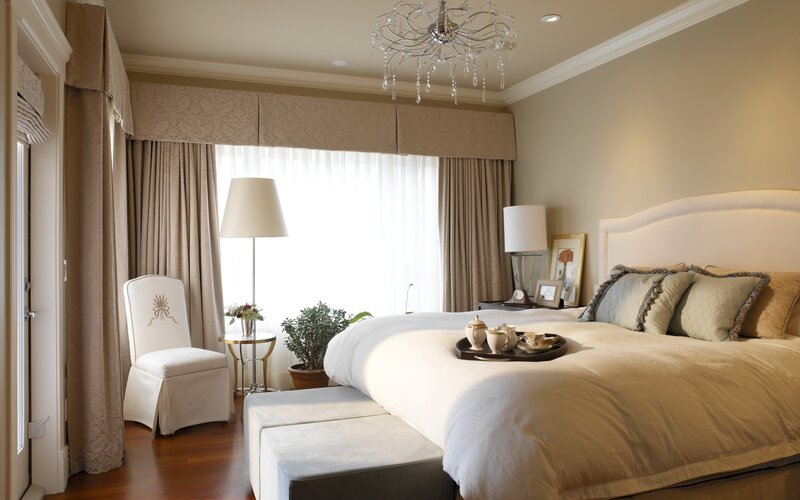 Bedroom with Bed and Chair