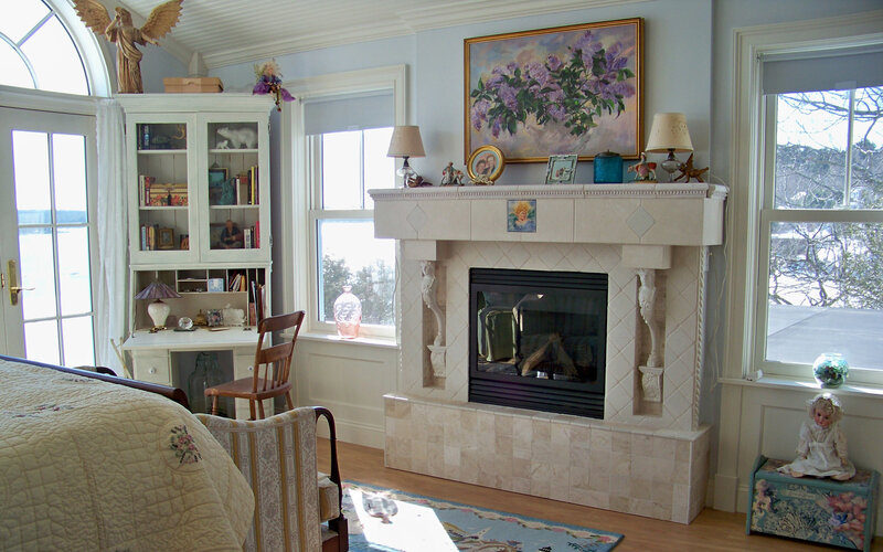 Bedroom with Fireplace