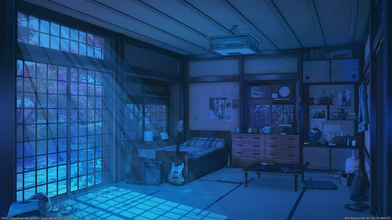 Bedroom with Guitar