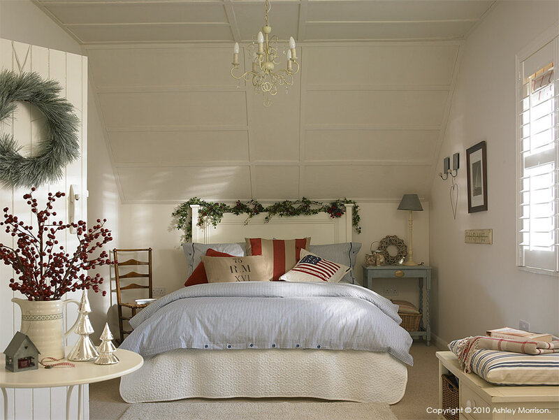 Bedroom with Holiday Decor