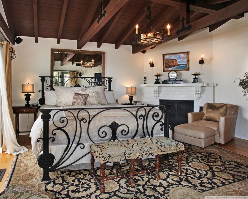 Bedroom with Iron Bed