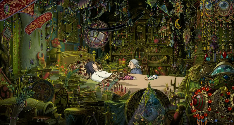 bedroom with magical objects