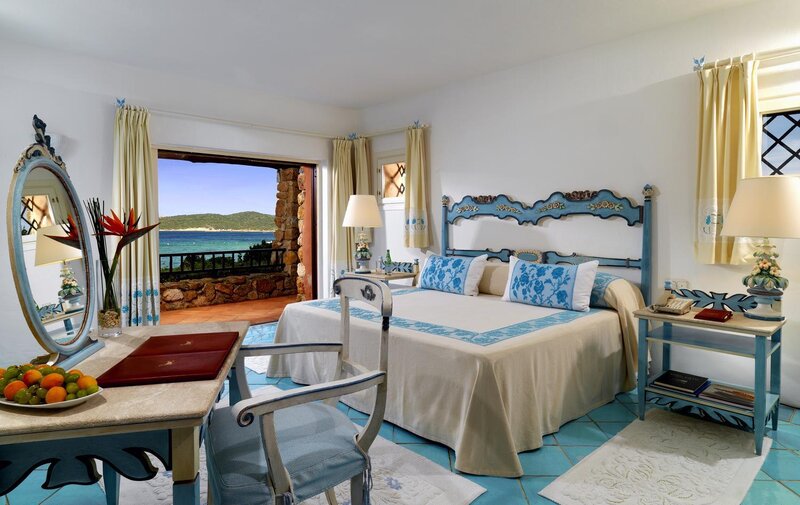 Bedroom with Ocean View — Blue, Serene