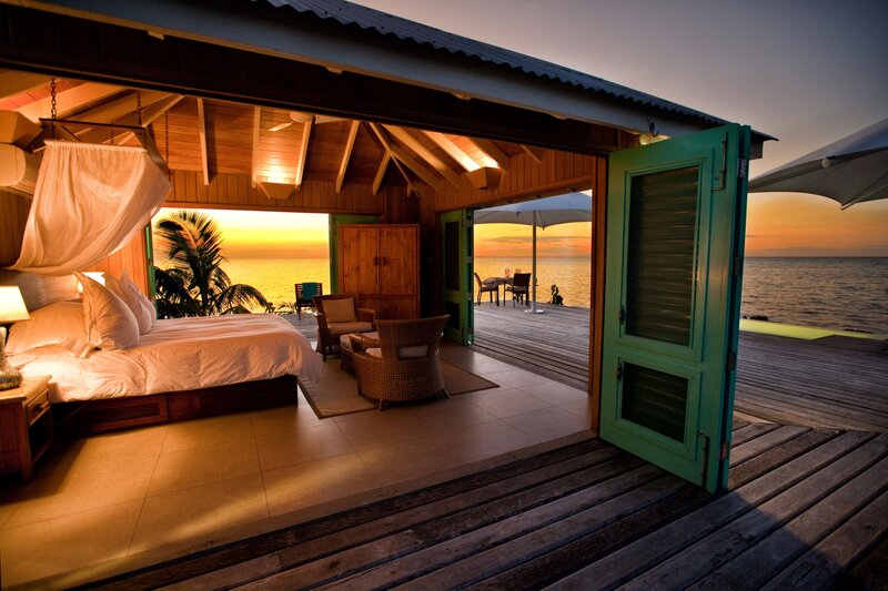 Bedroom with Ocean View — Brown, Serene, Sunset