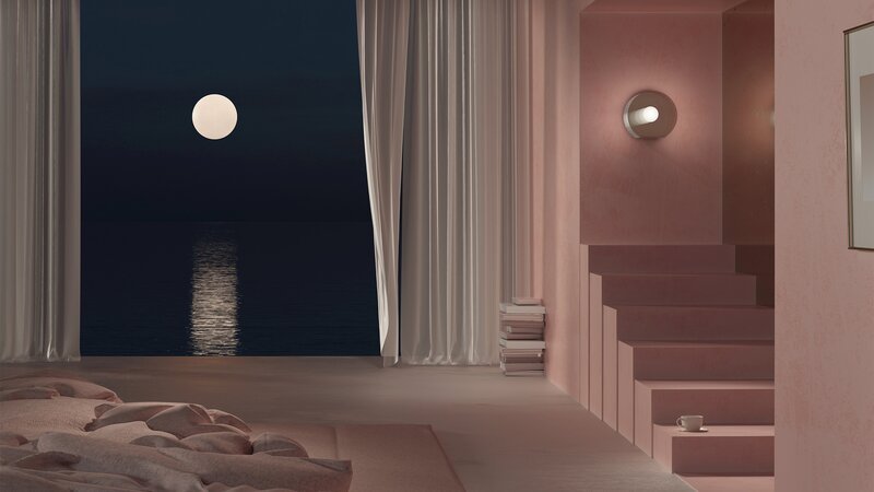 Bedroom with Ocean View — Pink, Serene