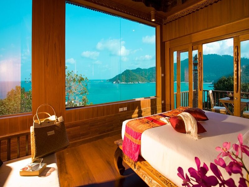 Bedroom with Ocean View — Wood