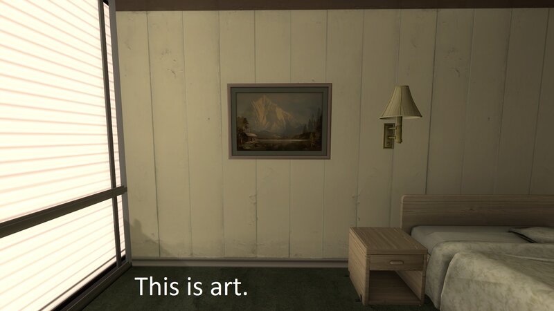 Bedroom with Painting