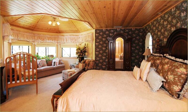 Bedroom with Wooden Ceiling
