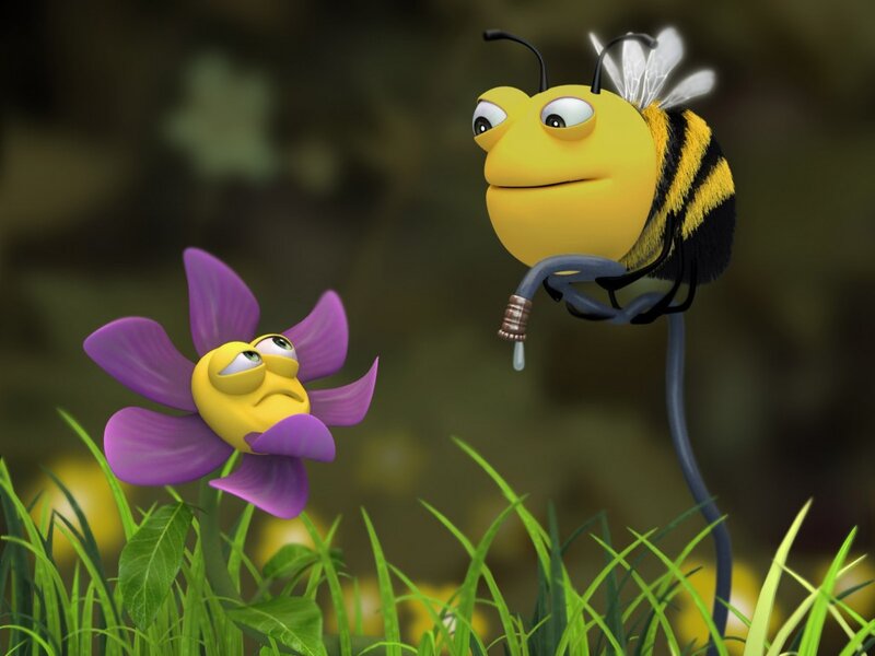 Bee and Flower Character