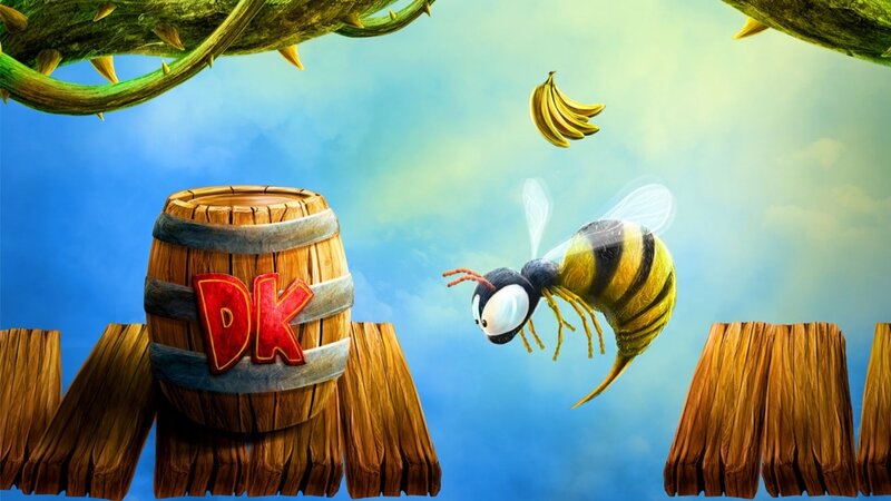 Bee Flying Near Barrel