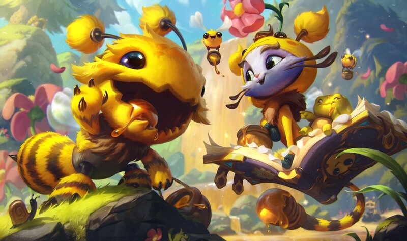 Bee-like Creatures in Forest