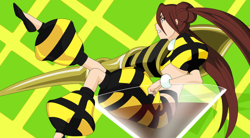 bee-themed anime character