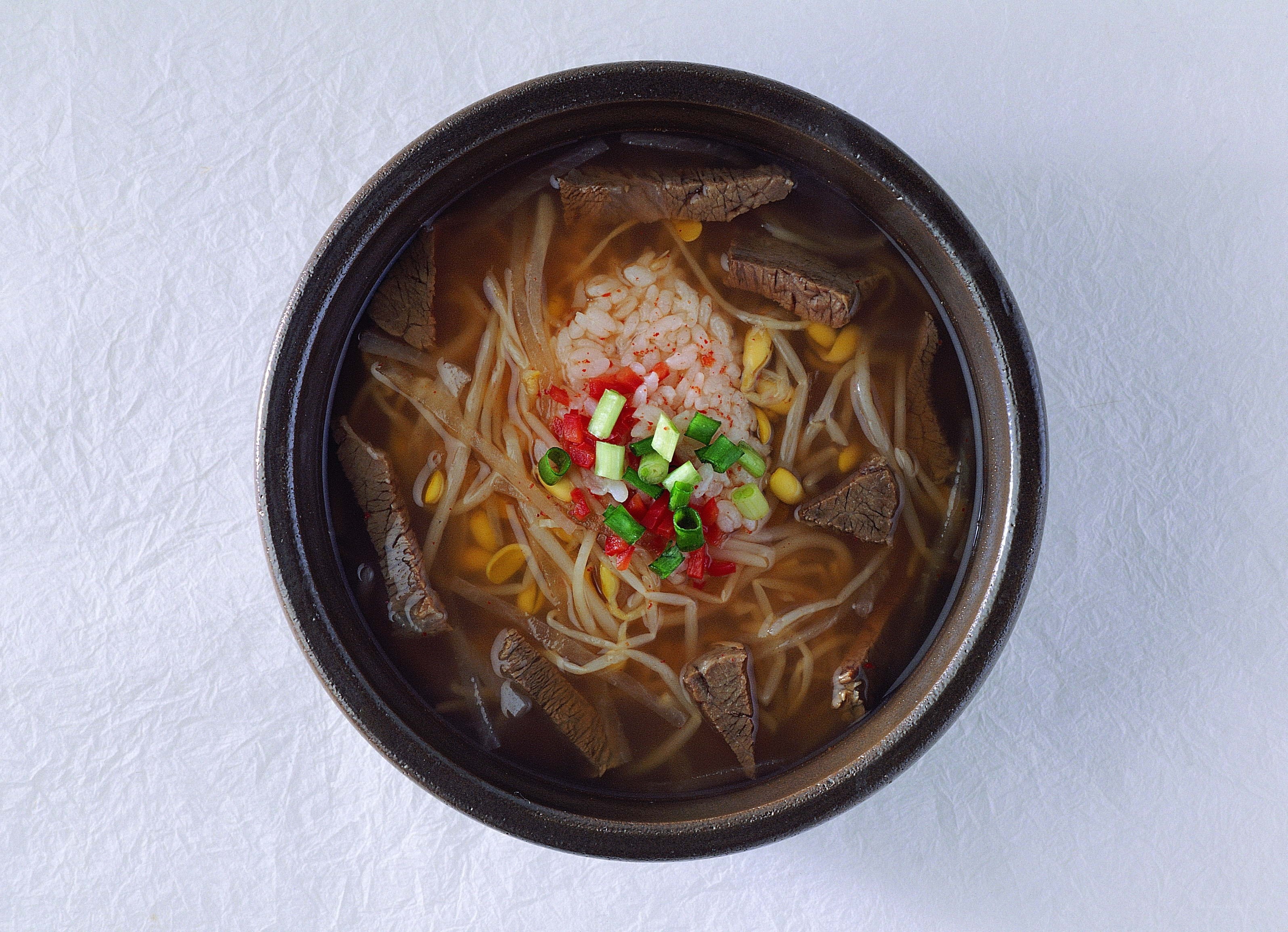 beef and rice soup
