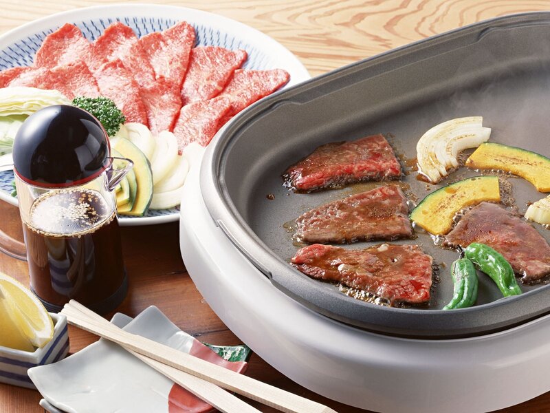 Beef and vegetable grill