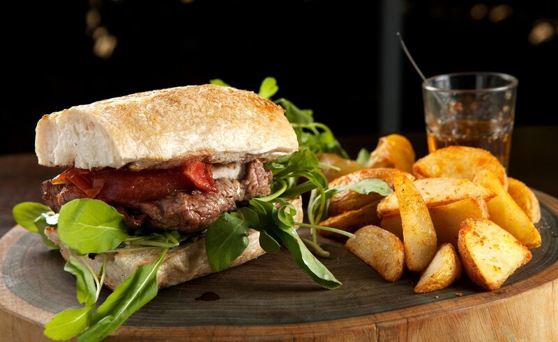 Beef Sandwich with Fries