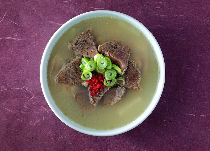 Beef Soup in a Bowl