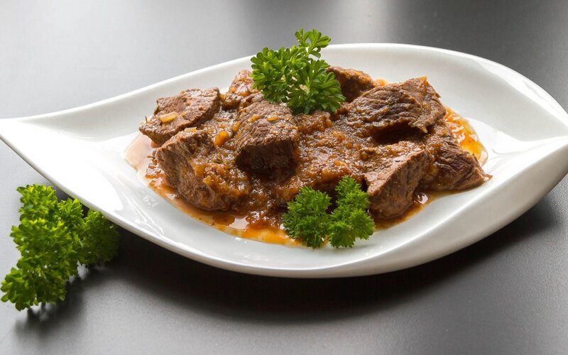 beef stew with parsley