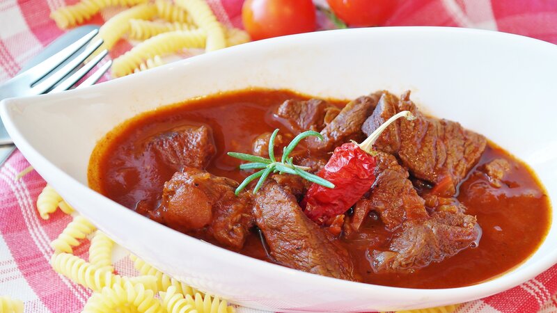 beef stew with pasta