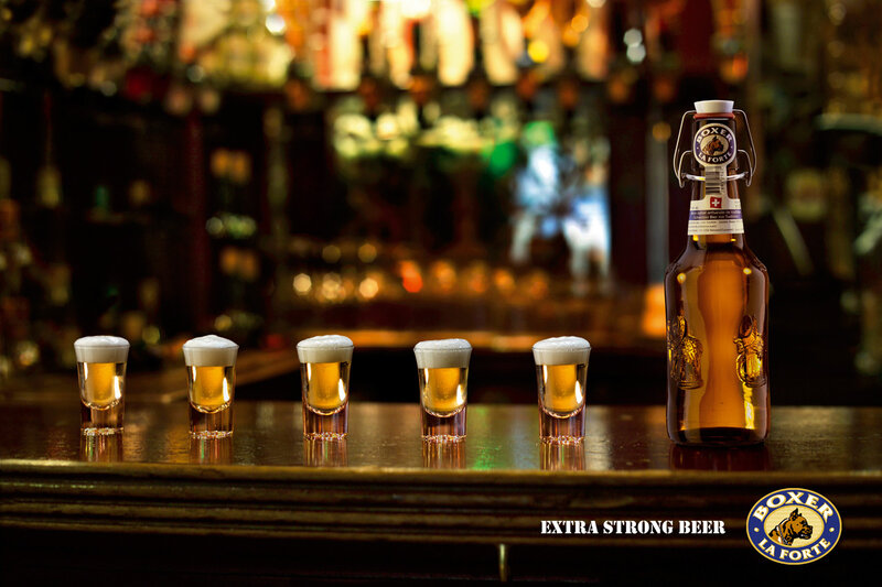 Beer Bottles and Shots
