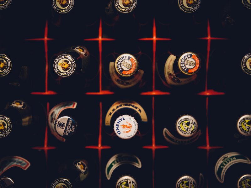 Beer Bottles in a Case