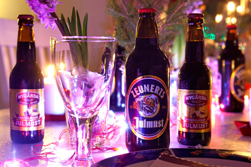Beer Bottles on Table