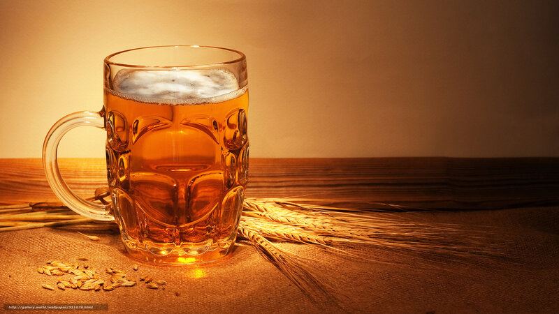Beer Mug on Table — Brown, Warm