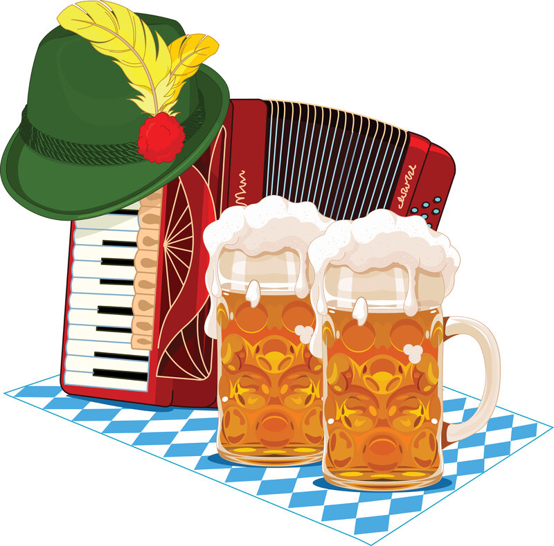 Beer Mugs and Accordion
