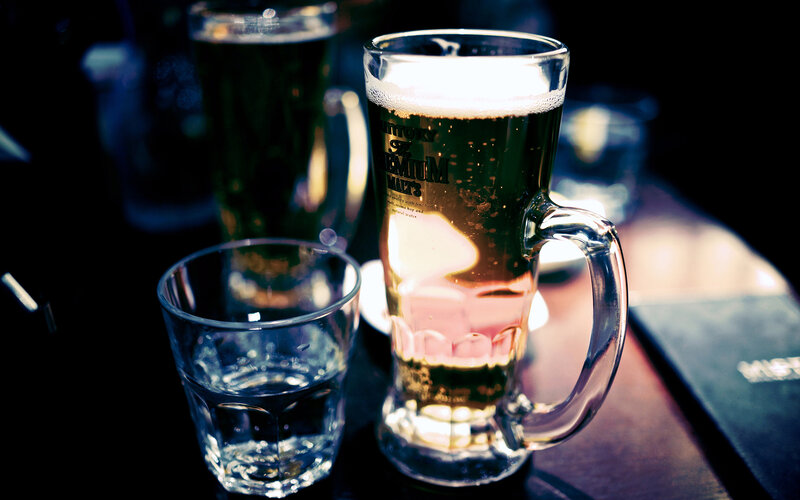 Beer Mugs on Table