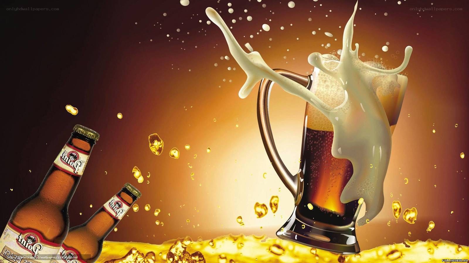 Beer splash in mug