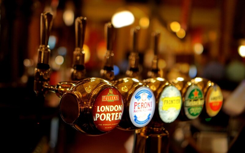 Beer Taps at Bar