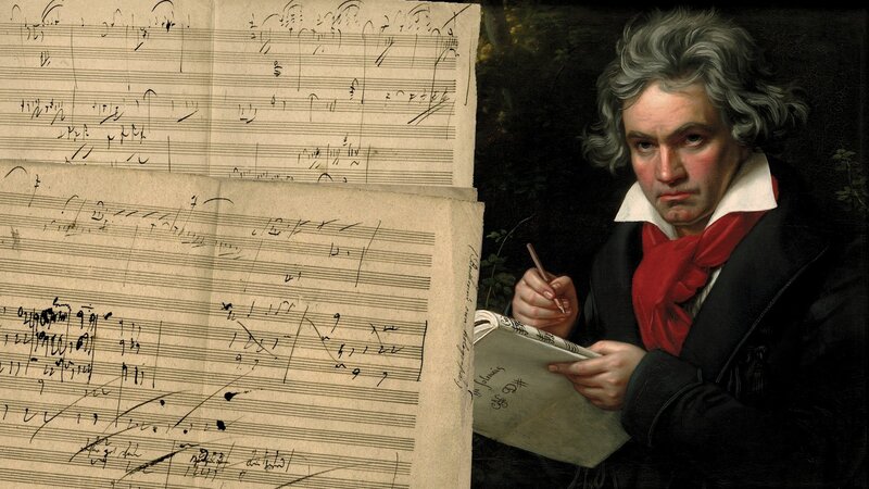 Beethoven Writing Music