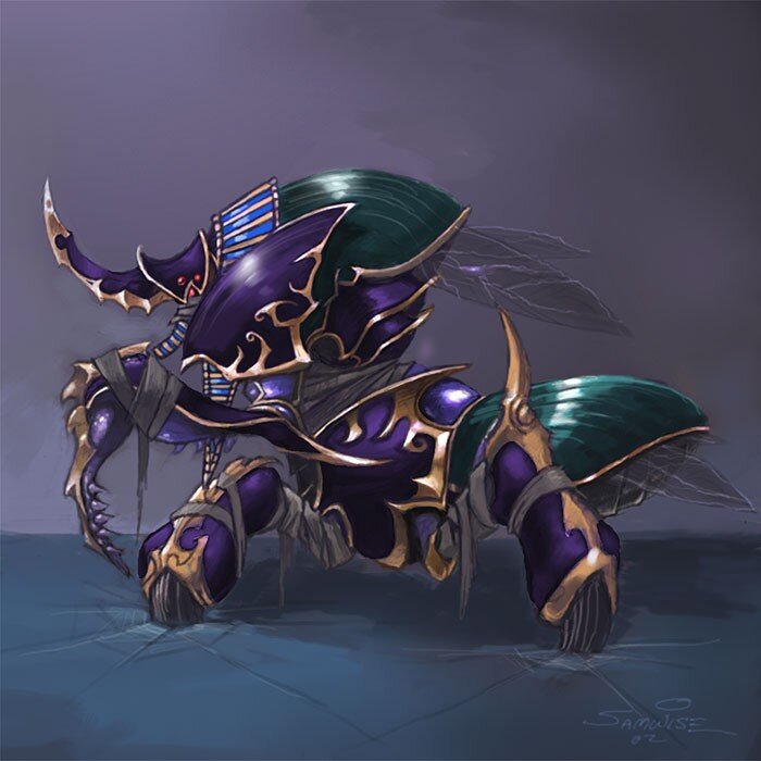 beetle-like warrior creature