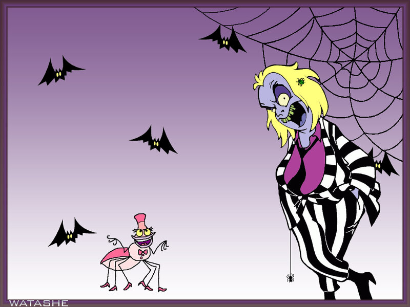 Beetlejuice and a spider