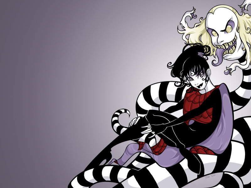 Beetlejuice Character — Black, Dramatic