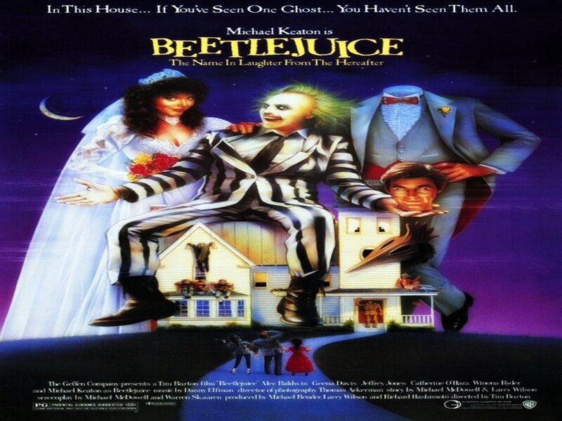 Beetlejuice Character with Couple — Purple
