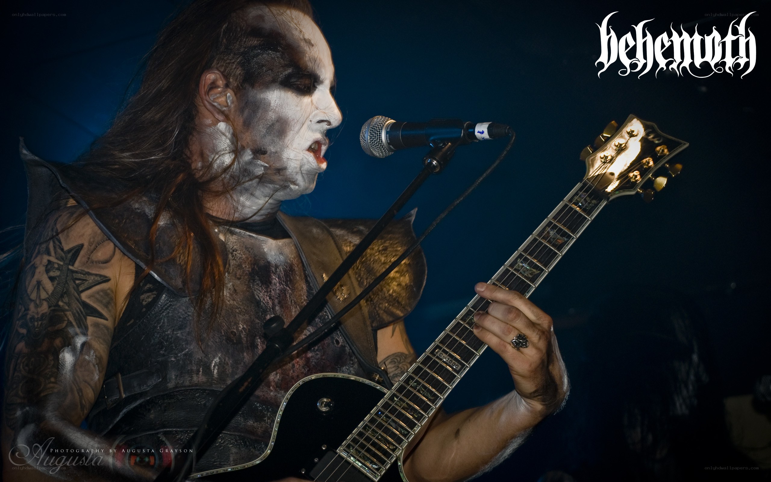 Behemoth musician performing on stage