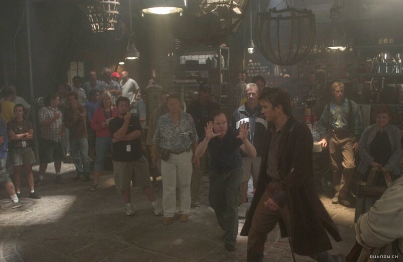 Behind-the-scenes on a film set