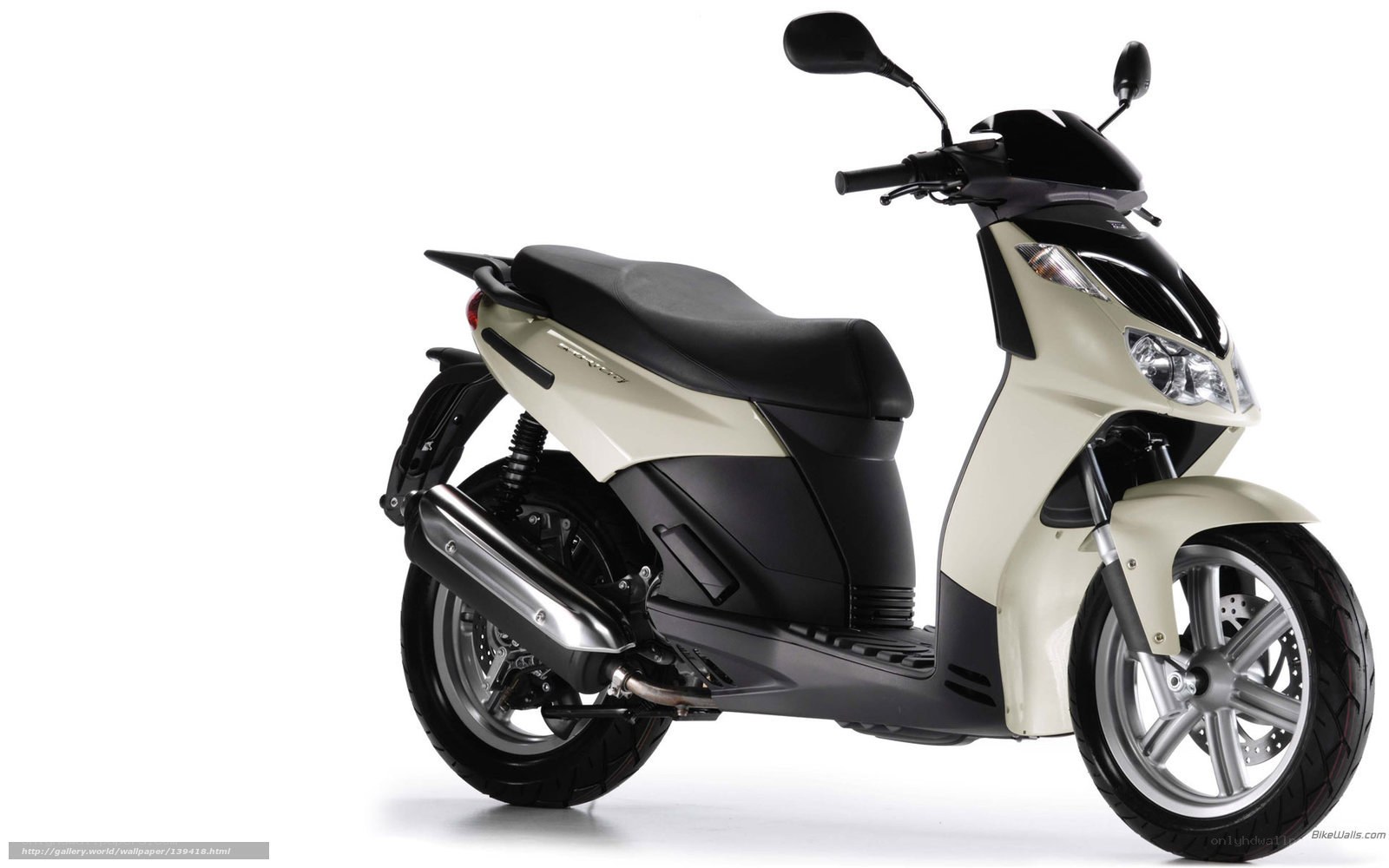 beige and black scooter