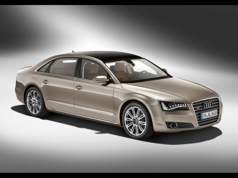 beige audi a8 sedan
