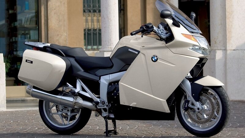Beige BMW Motorcycle