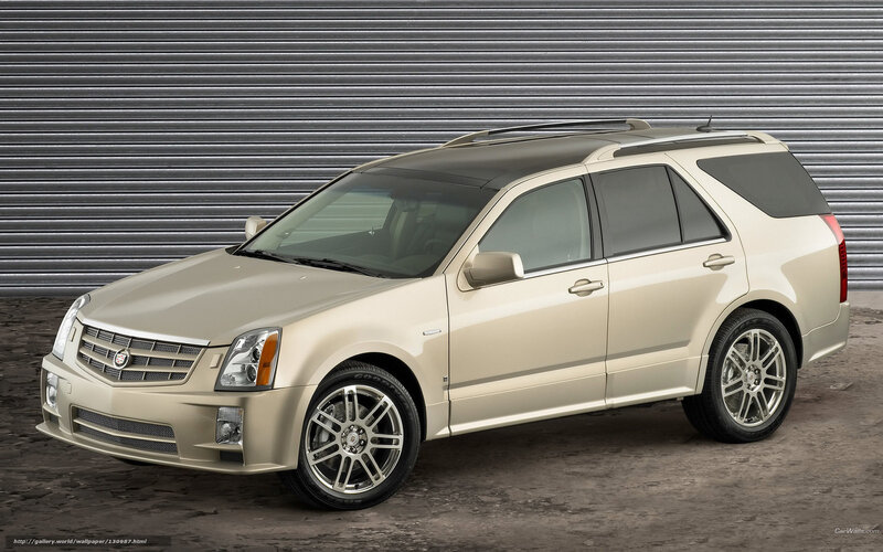 Beige Cadillac SRX SUV