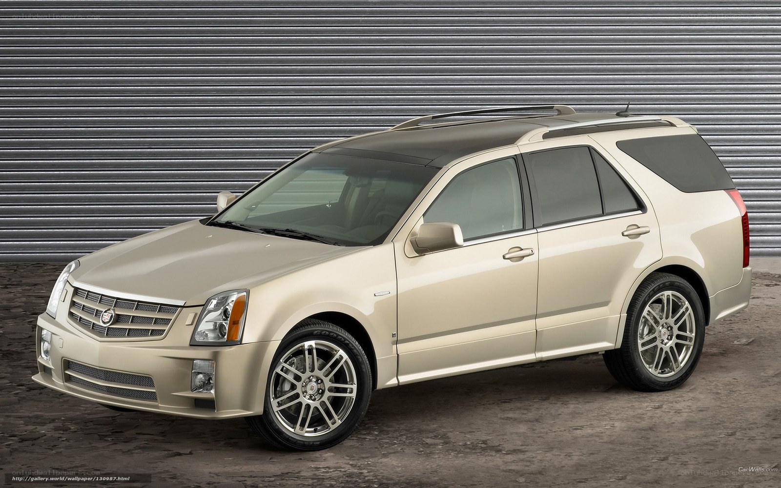Beige Cadillac SRX SUV